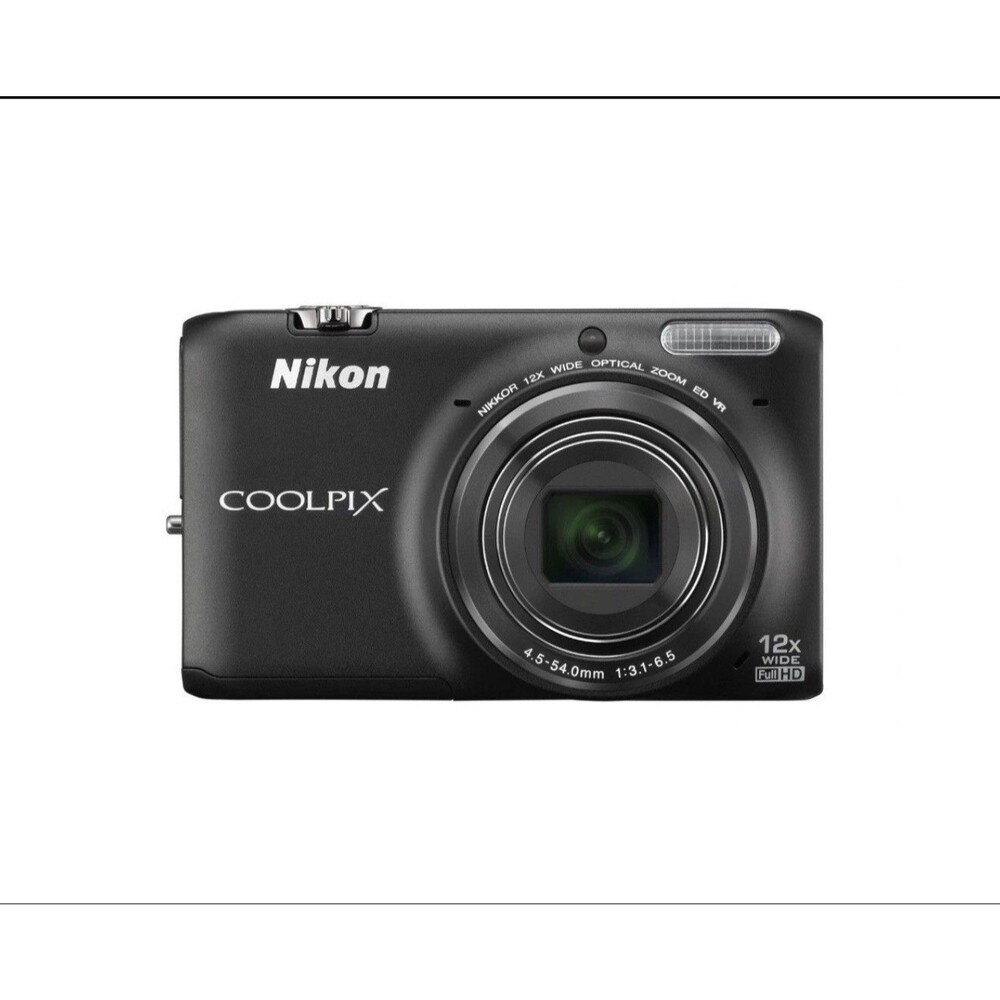 Nikon Coolpix S6500 Digital Camera 16MP 12X Optical Zoom Smile Detection Black - Picture 11 of 14